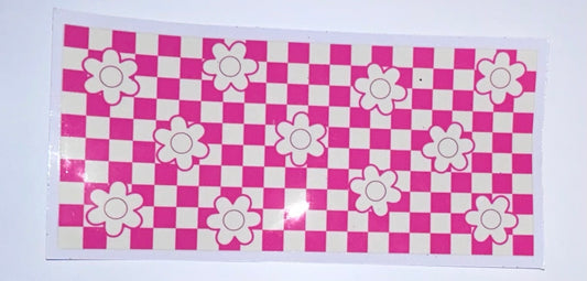 Pink Checkered decal