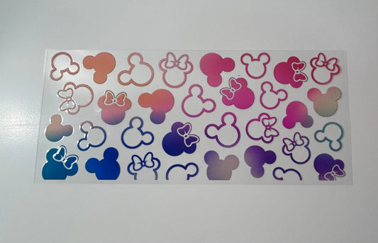 Colorful Minnie decal